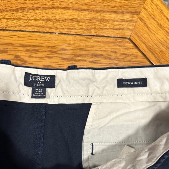 *J. CREW* Dark Blue Flex Straight Chino Pants Size 34 x 30 - Picture 9 of 9